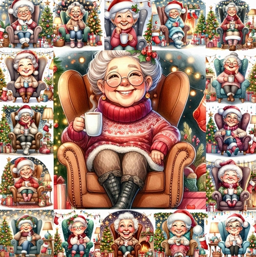  Christmas Senior Lady Chair