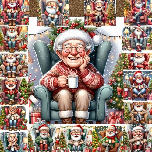  Christmas Senior Man  Chair