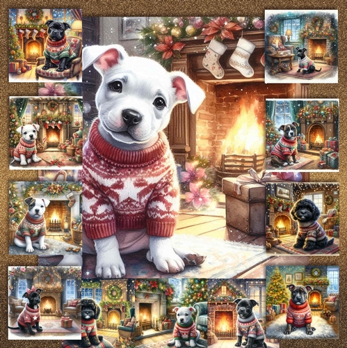 Christmas Fireside Jumper Pups 11
