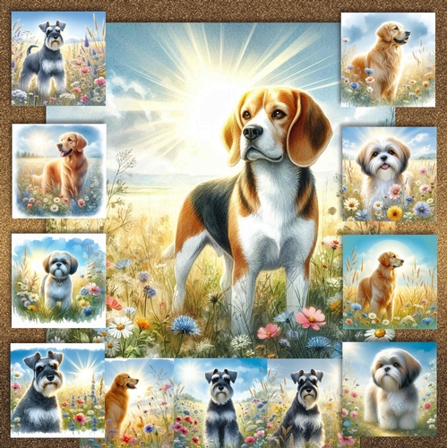 Summer Meadow Dogs 8