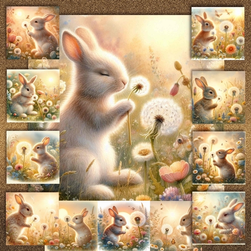 Dandy Rabbit Wishes 