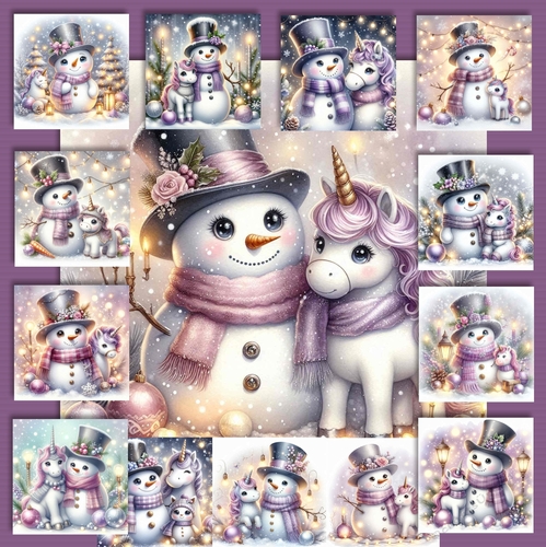 Snowman and Unicorn 1