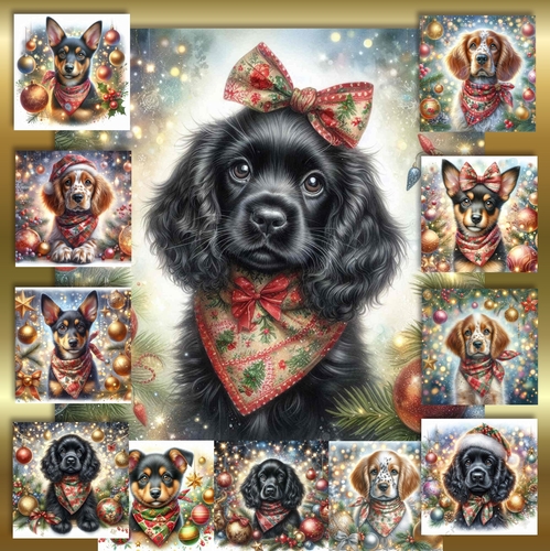 Christmas Bandana Pups 2