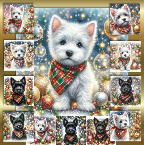Christmas Bandana Pups 7