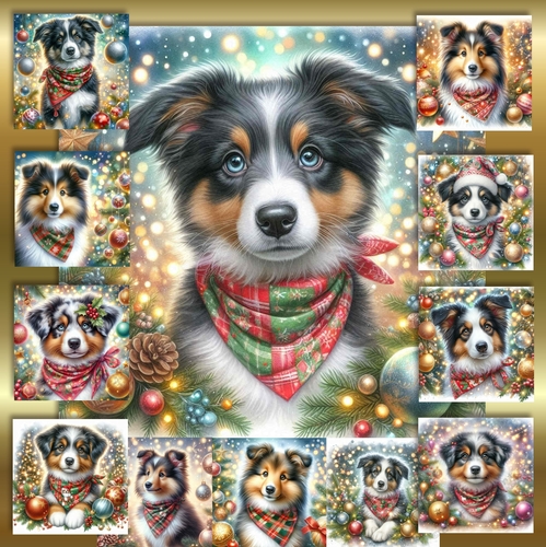 Christmas Bandana Pups 15