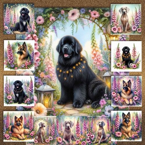 Foxglove Garden Dogs 1