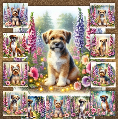Foxglove Garden Dogs 8