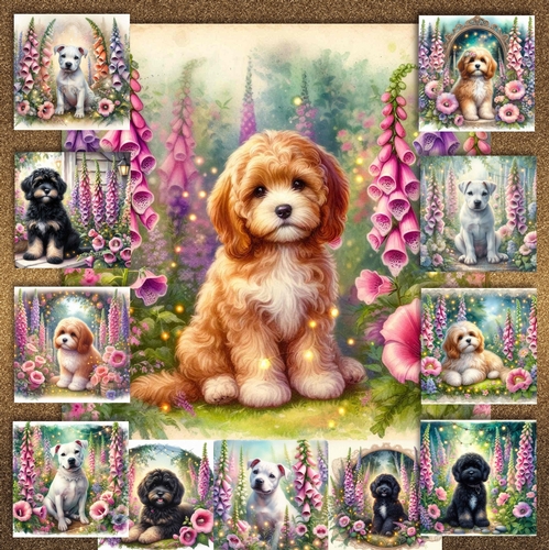 Foxglove Garden Dogs 12