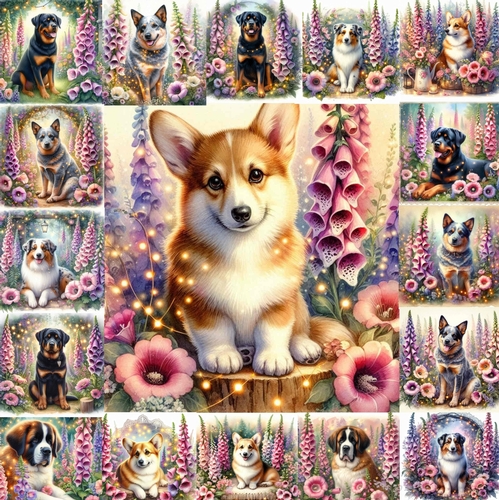 Foxglove Garden Dogs 16