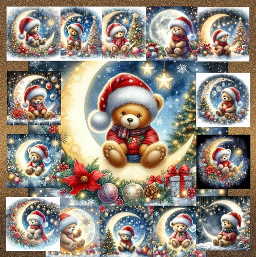 Christmas Moon Bears 1