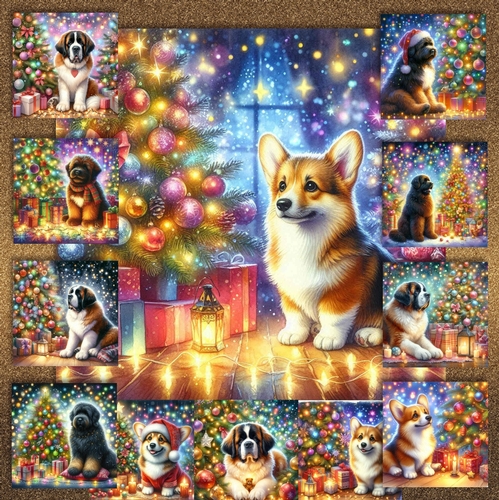 O Christmas Tree Dogs 1