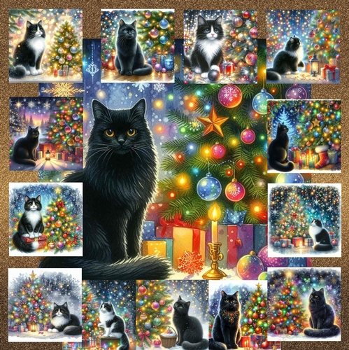 Christmas Tree Cats CUSTOMER REQUEST FOR ELAINE