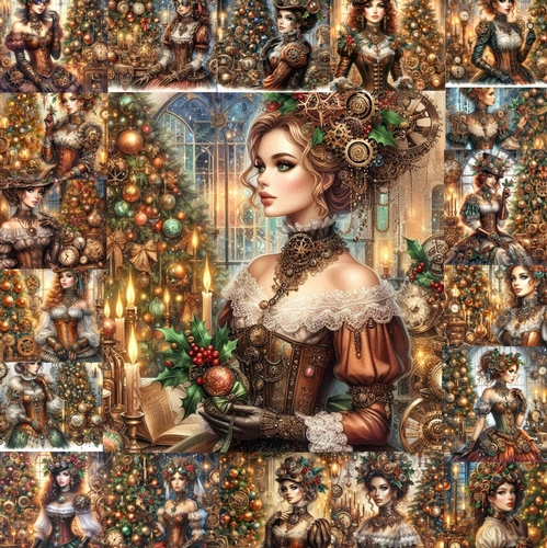 Festive Steampunk Beauty