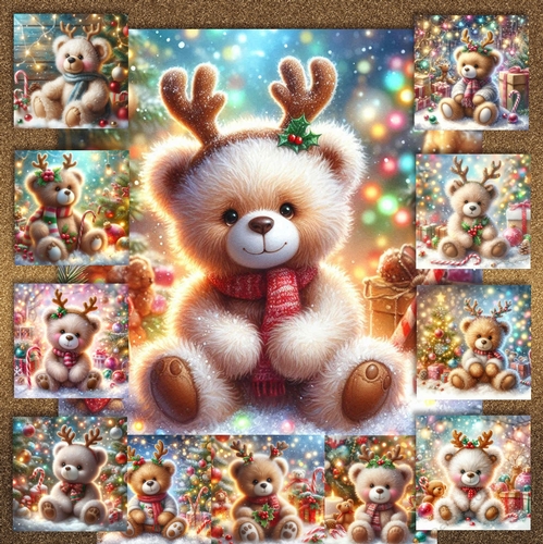 Christmas Teddies 1