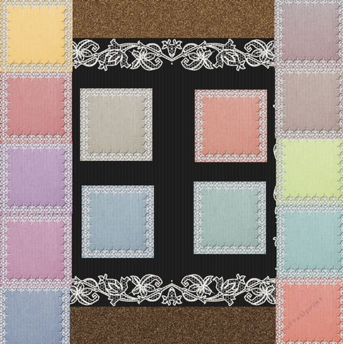 White Lace Border   Pastel Background Kit CUSTOMER REQUEST