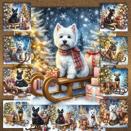 Christmas Sleigh Dogs 7