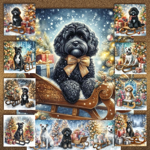 Christmas Sleigh Dogs 11