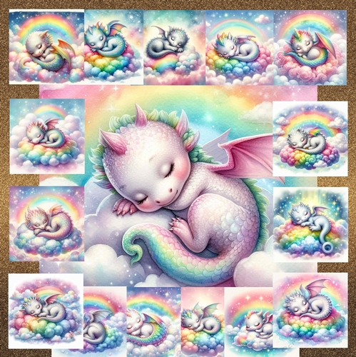 Rainbow Baby Dragon