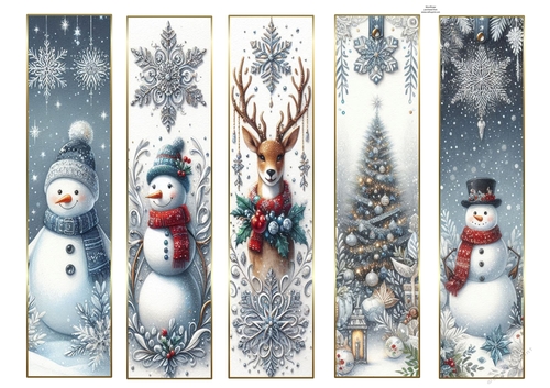 Beautiful Christmas Bookmarks 1