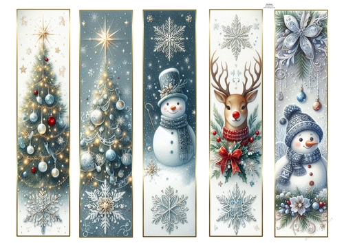 Beautiful Christmas Bookmarks 5