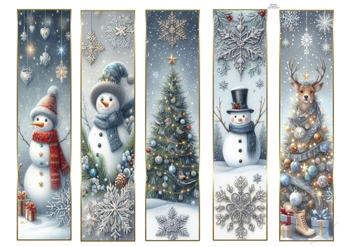 Beautiful Christmas Bookmarks 9