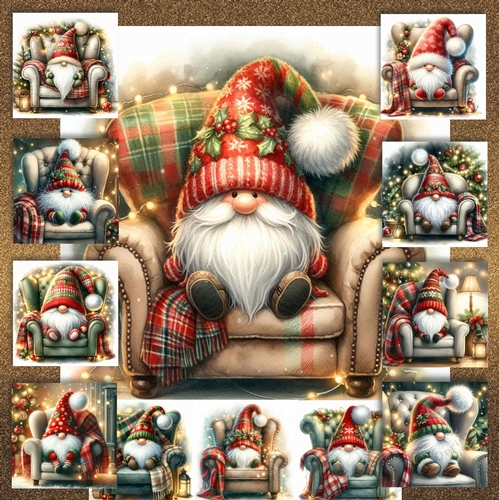 Festive Armchair Gnome 1