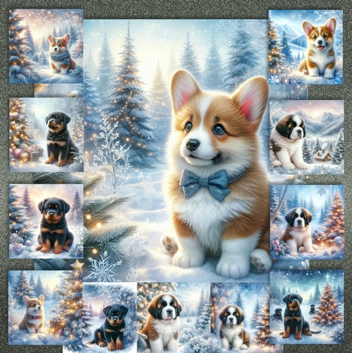 Winter Wonderland Pups 2