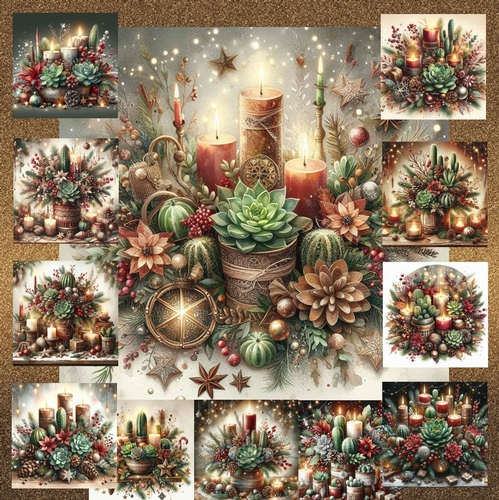 Festive Succulents 