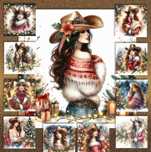 Festive Cowgirls 1