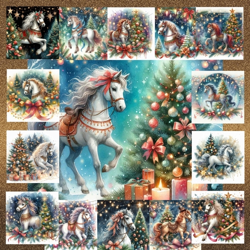 Christmas Horses 