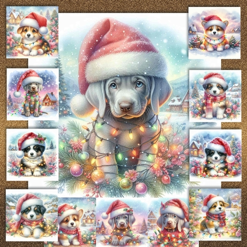 Tangled Christmas Pups 5