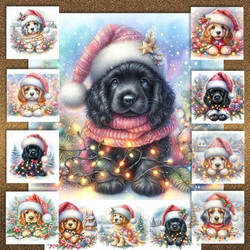 Tangled Christmas Pups 6