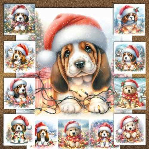 Tangled Christmas Pups 13