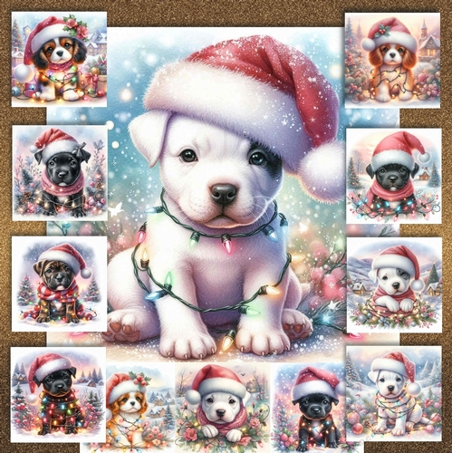 Tangled Christmas Pups 14