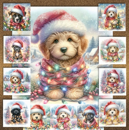 Tangled Christmas Pups 15