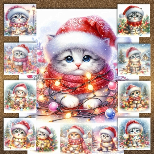 Tangled Christmas Kitten 1