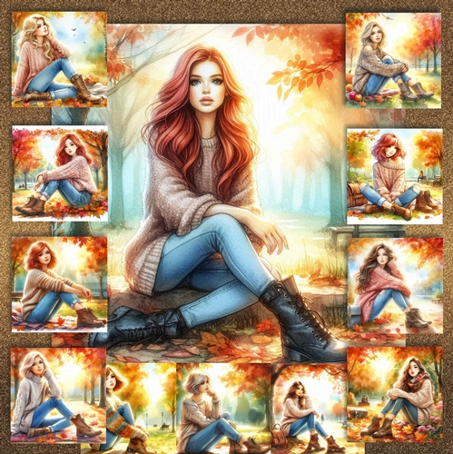 Autumn Park Girl 