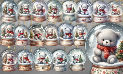Teddy Snowglobes 1