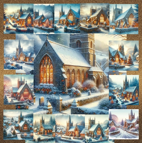 Festive Village Church 
