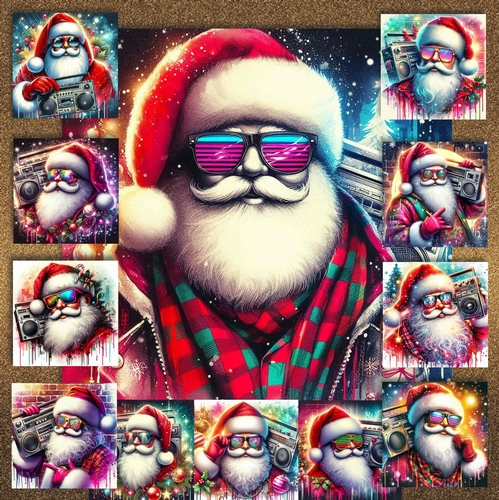 Ghetto Blaster Santa 