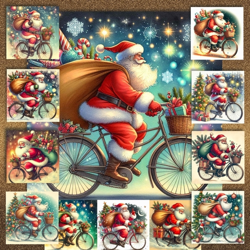 Retro Santa Bike