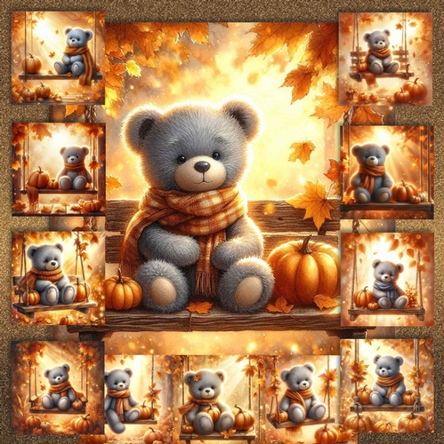 Autumn Bear Swing 