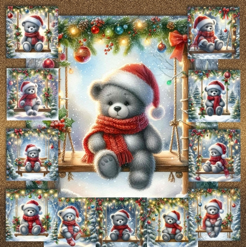 Christmas Swing Bear 1