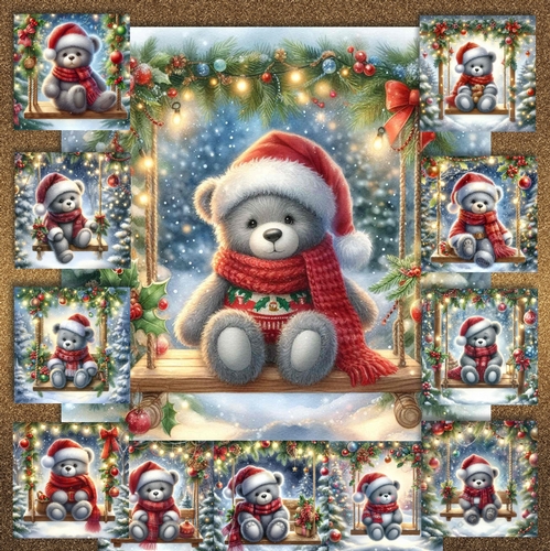 Christmas Swing Bear 3