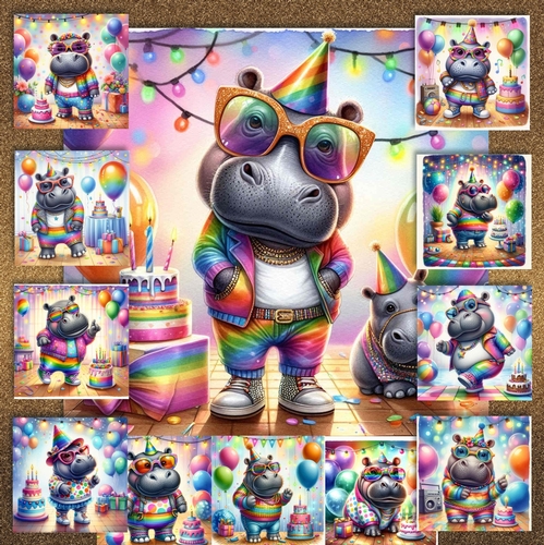 Hippo Birthday Wishes