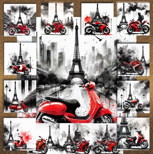 Colour Pop Paris Bikes