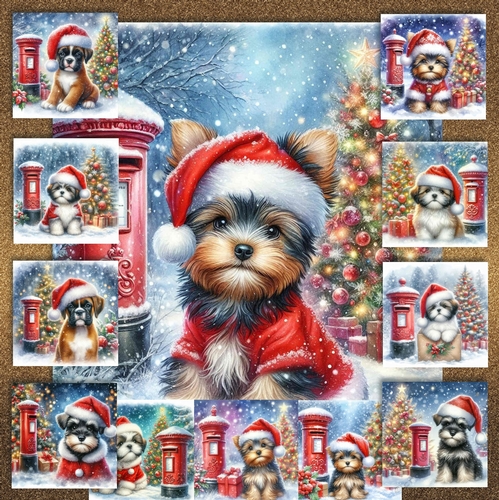 Christmas Post Box Pups  9