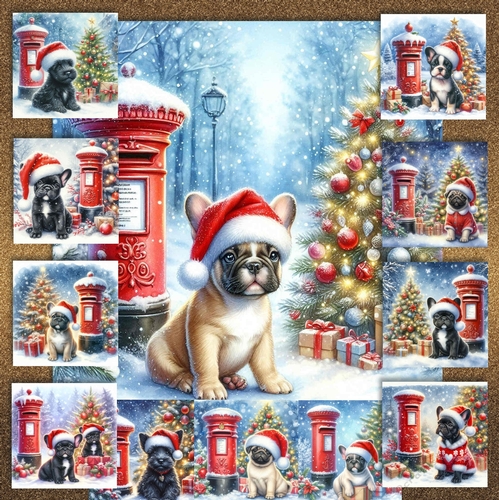 Christmas Post Box Pups  11