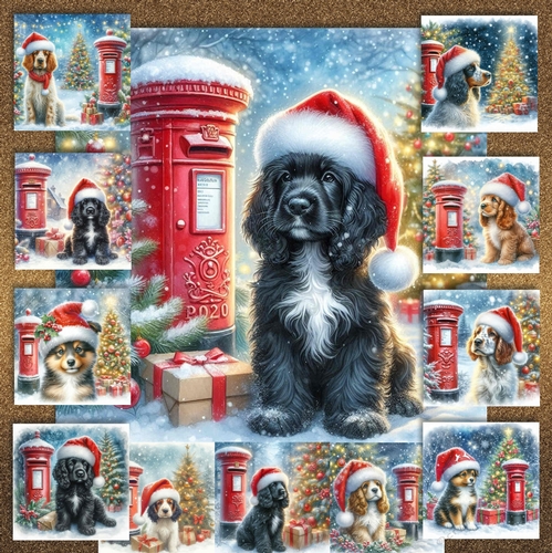 Christmas Post Box Pups  15