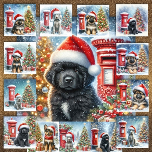 Christmas Post Box Pups  16